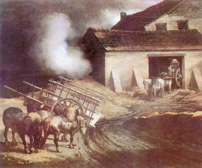 The Plaster Kiln by Theodore Gericault